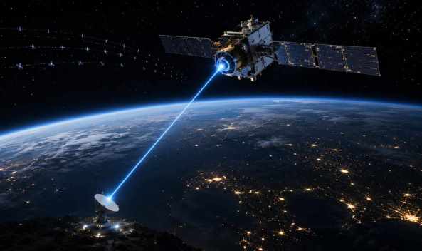 2-Watt Laser Satellite Communication Beats Starlink Speed Records!