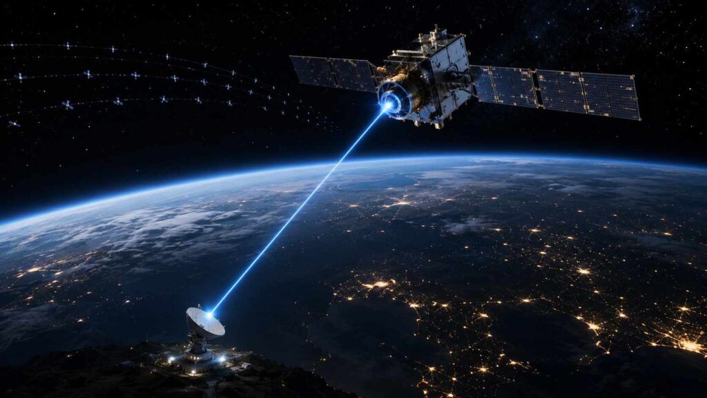 2-Watt Laser Satellite Communication