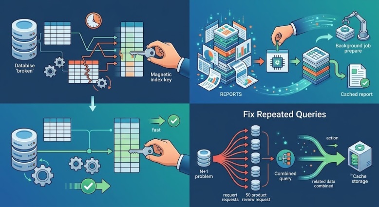 Fix Joins, Reports, and Repeated Queries