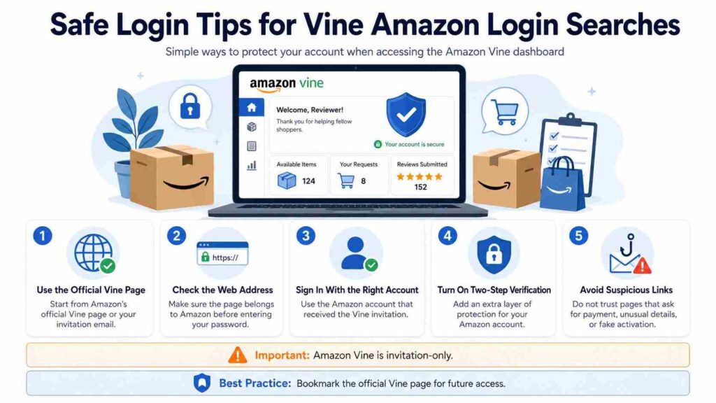Safe Login Tips for Vine Amazon Login Searches