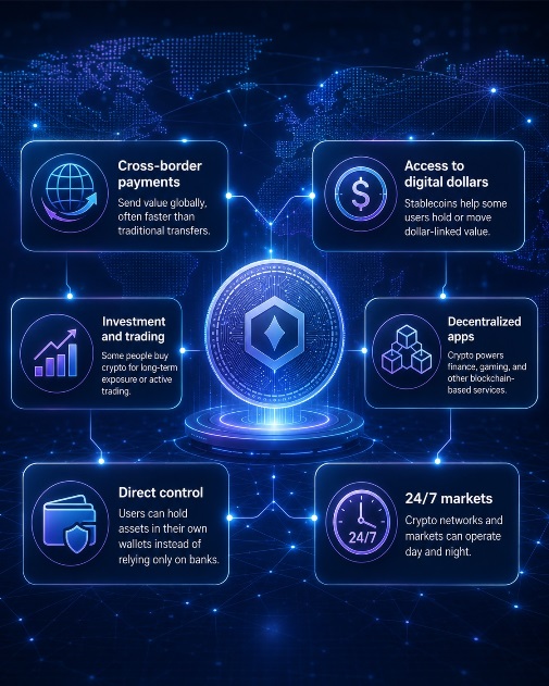 Why People Use Cryptocurrencies